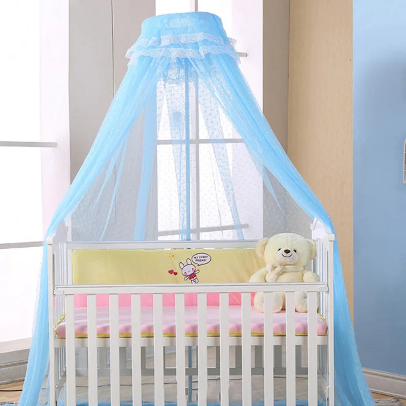 ciel de lit pour bébé variante bleu