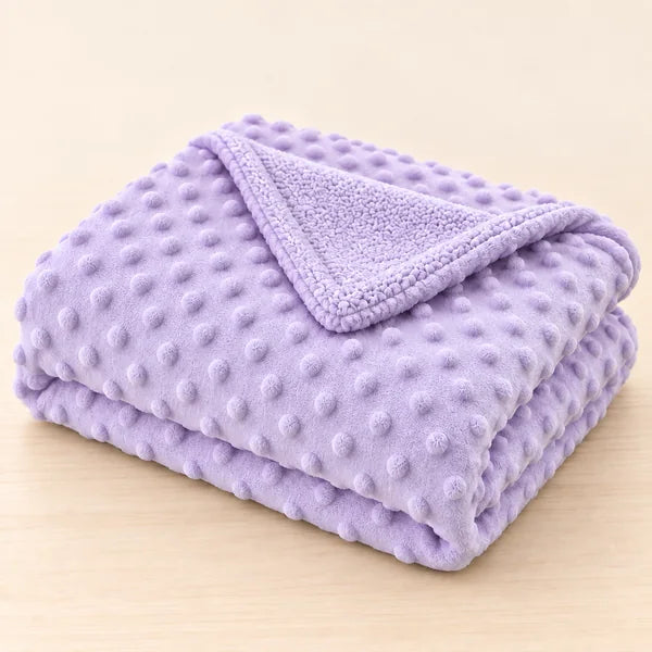 Couverture bébé polaire 100 × 70 cm – Poussette et câlins