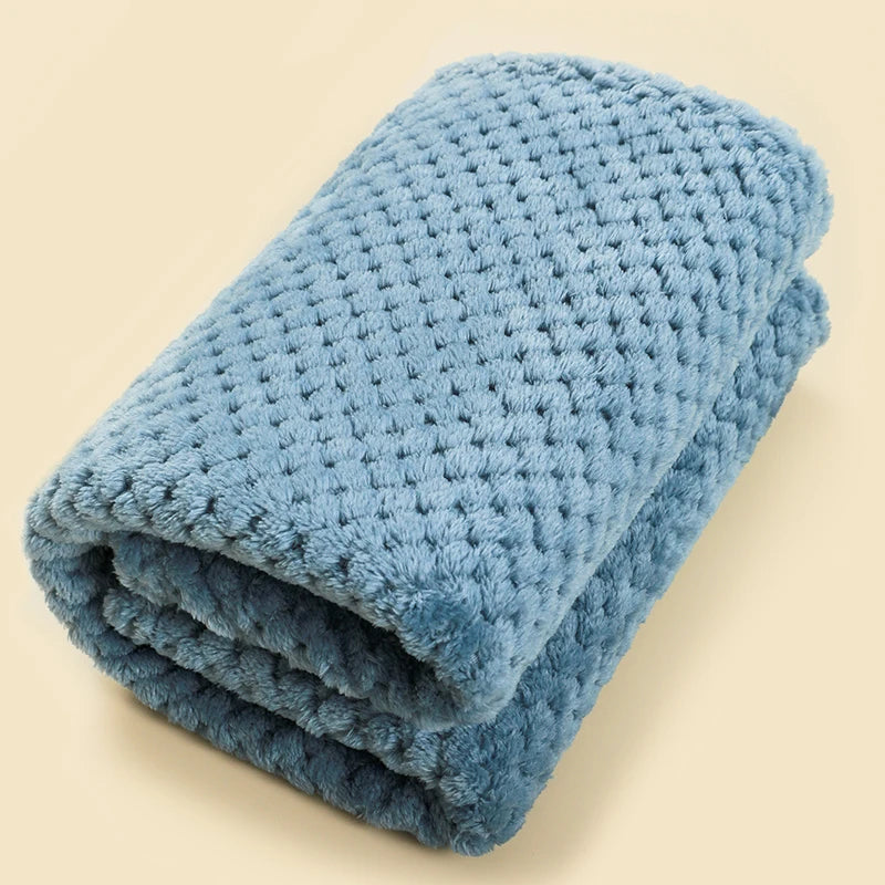 couverture bébé variante bleu