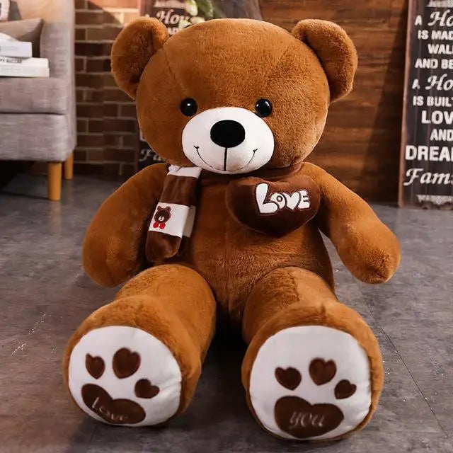 doudou ours variante marron foncé