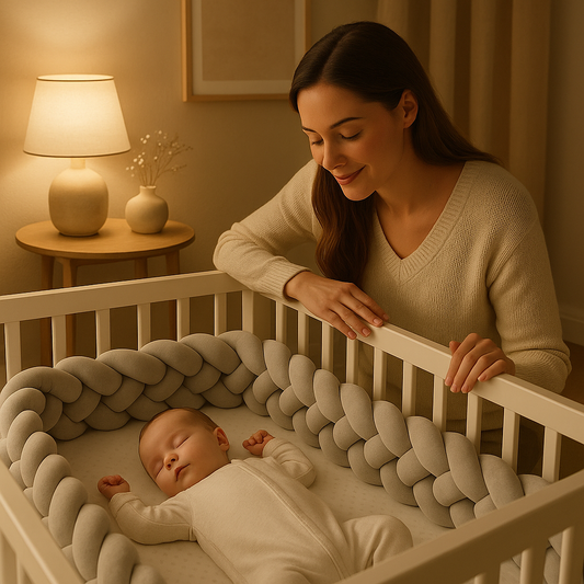 Tour de lit tressé - 4 Brins Effet Velours