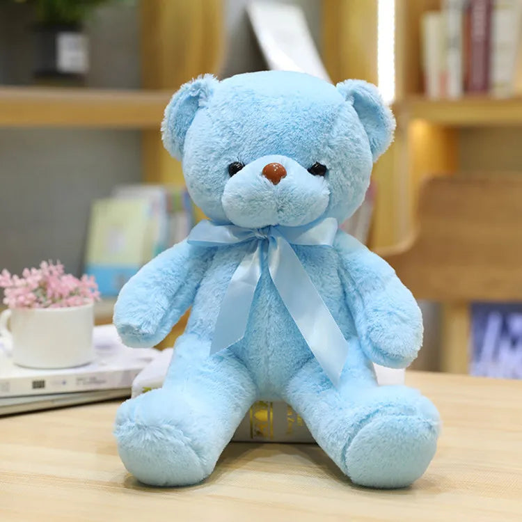 variante de l'ours en peluche de couleur bleu