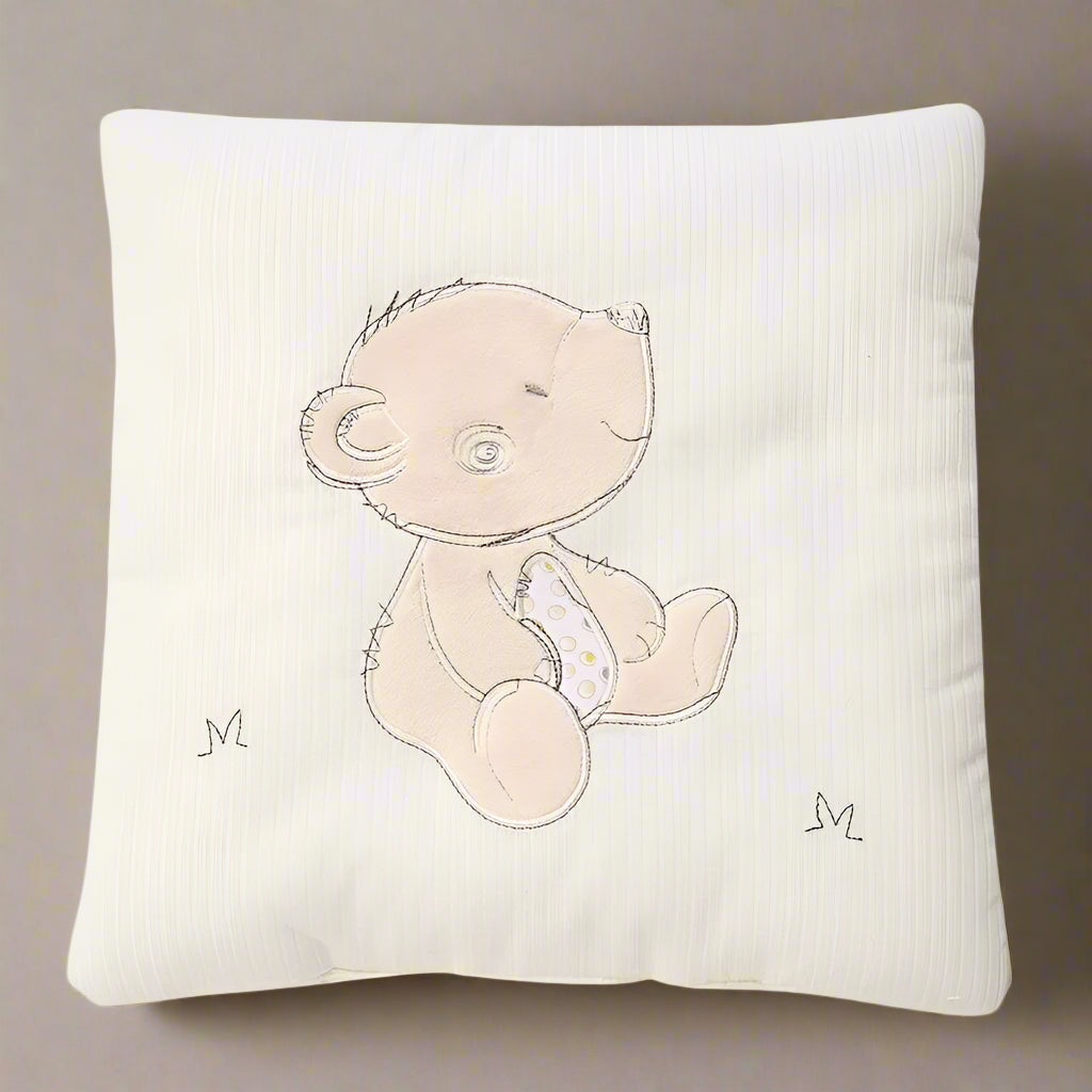 coussin tour de lit ourson qui sourit