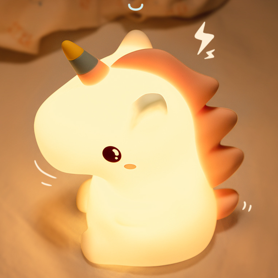 VEILLEUSE ENFANT | MAYA : LICORNE MAGIQUE EN SILICONE DOUX