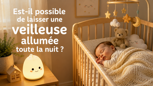 Veilleuse bébé qui illumine bébé pendant qu'il dort