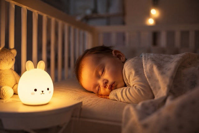 veilleuse bébé qui eclaire bébé qui fait dodo