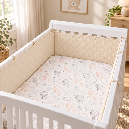Tour de lit complet bébé matelassé 360 cm – Douceur