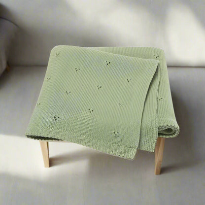 couverture-bebe-tricot-variante-verte
