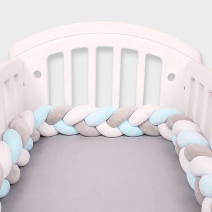 TRESSE DE LIT BÉBÉ | GRIS BLEU