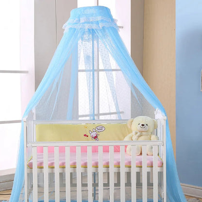 ciel de lit pour bébé variante bleu