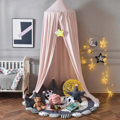 ciel de lit pour fille variante rose clair