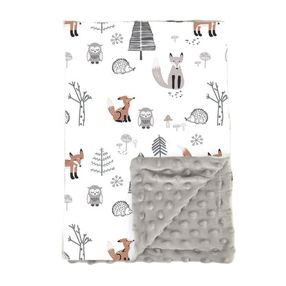 couverture-bébé-variante-renard-gris-avec-animaux