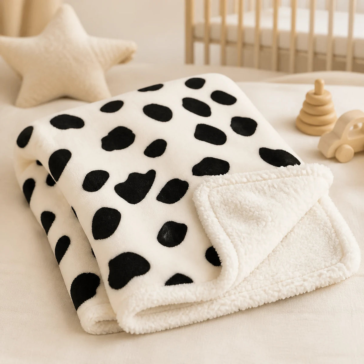 Couverture bébé hiver et mi-saison Cocon – 75 × 100 cm