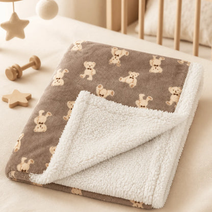 Couverture bébé hiver et mi-saison Cocon – 75 × 100 cm
