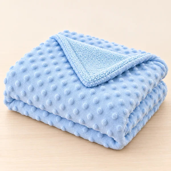 Couverture bébé polaire 100 × 70 cm – Poussette et câlins