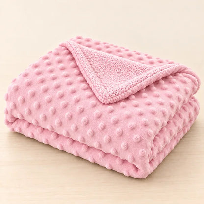 Couverture bébé polaire 100 × 70 cm – Poussette et câlins