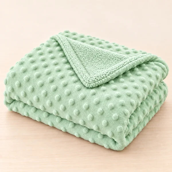Couverture bébé polaire 100 × 70 cm – Poussette et câlins