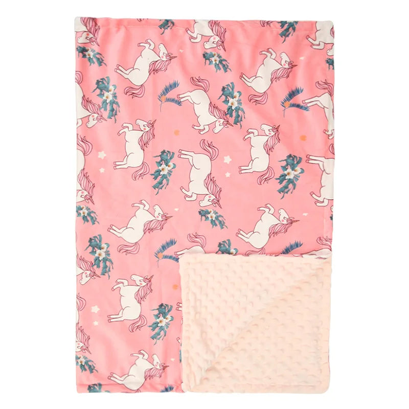 couverture bébé variante licorne