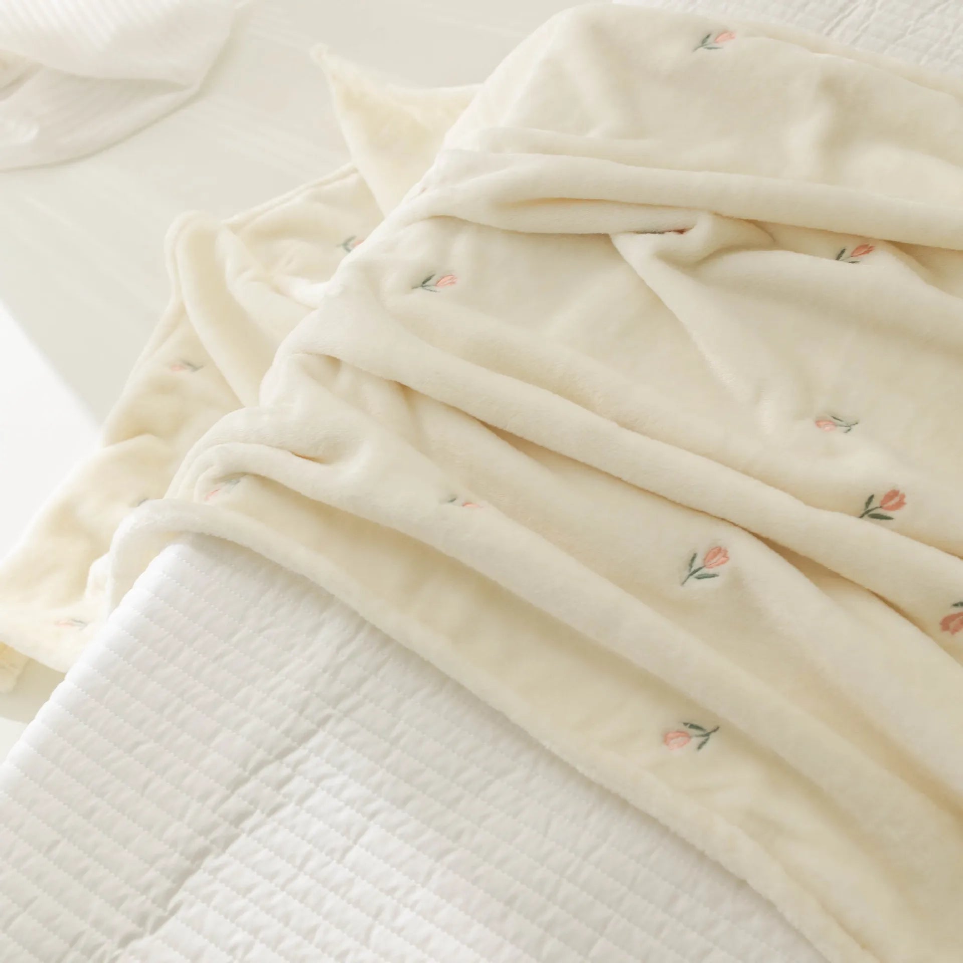 couverture bébé variante tulipe