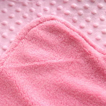 couverture-polaire-détails-fibres-et-tissu