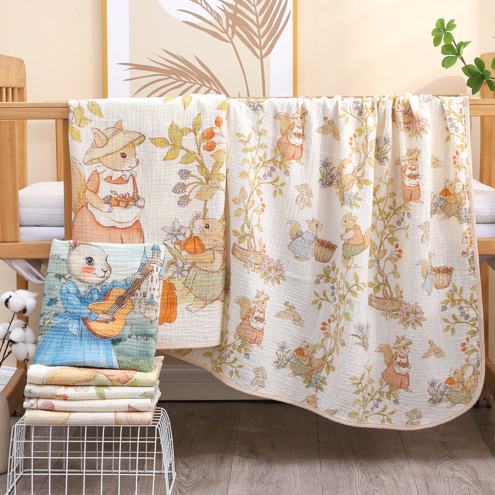 couverture bébé dream avec des motifs colorés