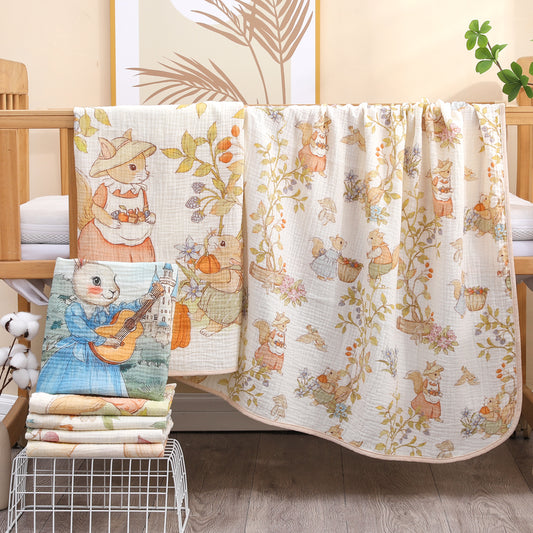 couverture bébé dream avec des motifs colorés