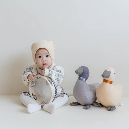 doudou en forme de canard en nombre de deux