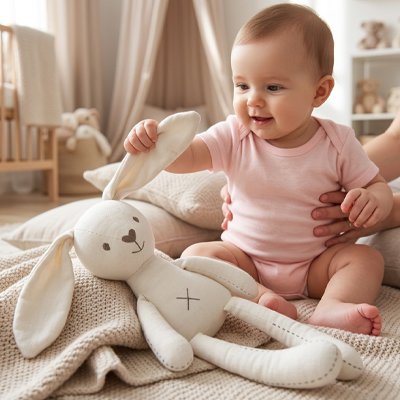Doudou-lapin-blanc-bebe-content