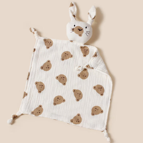 doudou lapin motifs ours