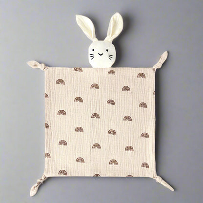 doudou lapin variante arc en ciel