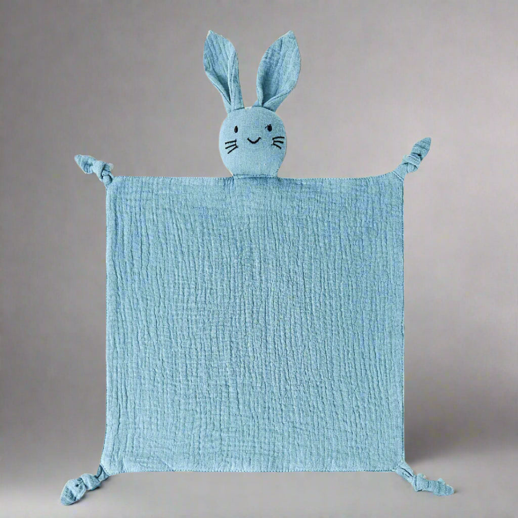 doudou lapin variante bleu
