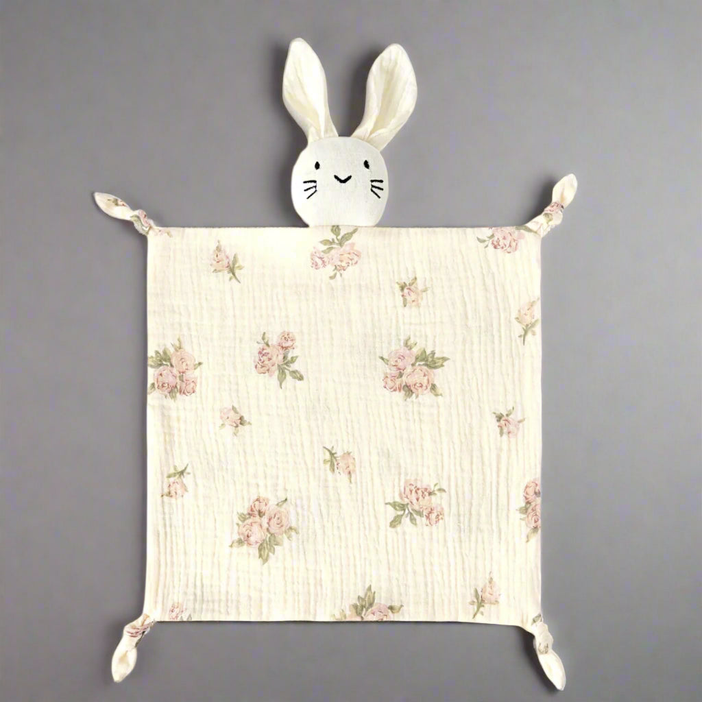 doudou lapin variante rose fleur