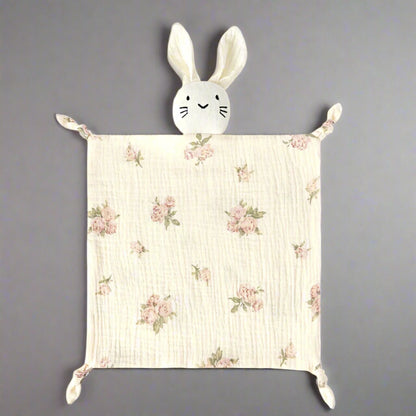doudou lapin variante rose fleur