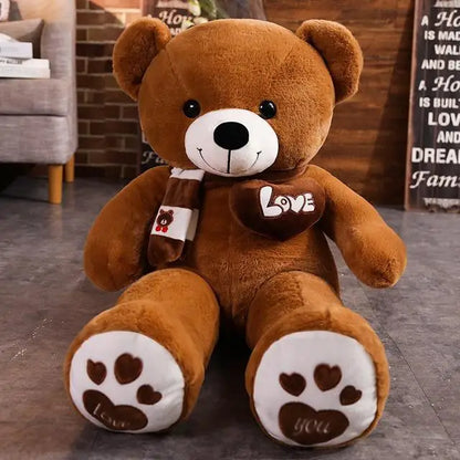 doudou ours variante marron foncé