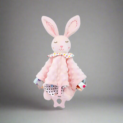 doudou personnalisé variante lapin rose