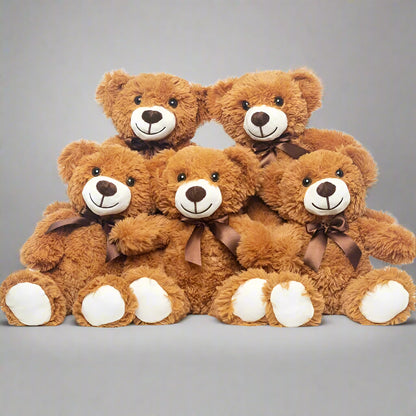 variante marron de cinq ours en peluche