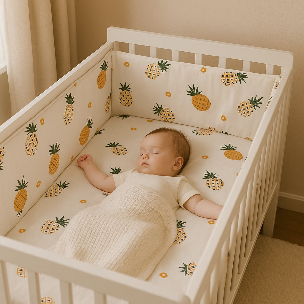 TOUR DE LIT | ANANAS : RESPIRANT ET LAVABLE