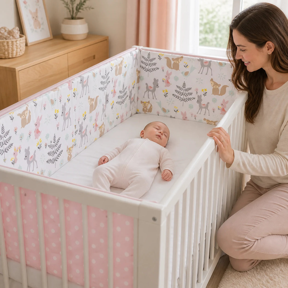 Tour de lit bébé | CoconVers – Coton doux et motifs animaux