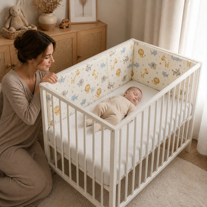 Tour de lit bébé | CoconVers – Coton doux et motifs animaux