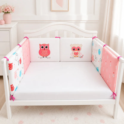 Tour de lit bébé – Ourson ou Hibou, 6 panneaux modulables