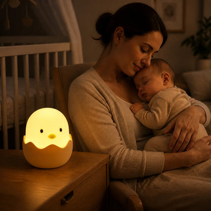 Veilleuse bébé Poussin – tactile et rechargeable