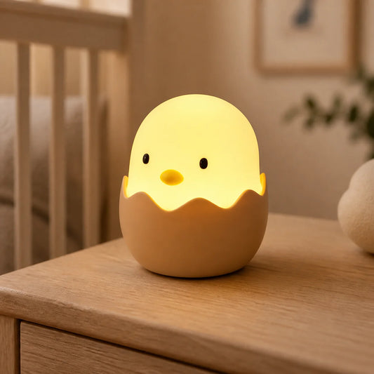 Veilleuse bébé Poussin – tactile et rechargeable