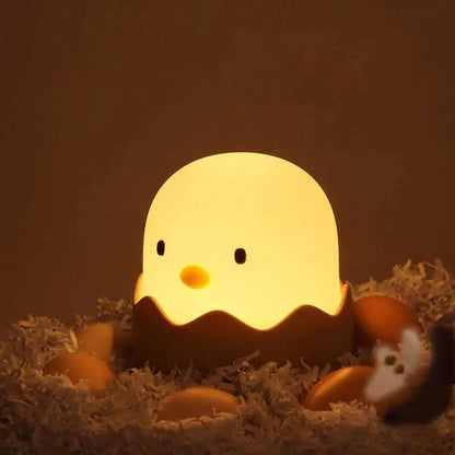 veilleuse bébé petit poussin avec lumière douce