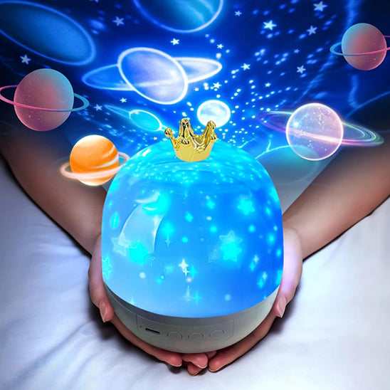 veilleuse bébé projection plafond avec couronne