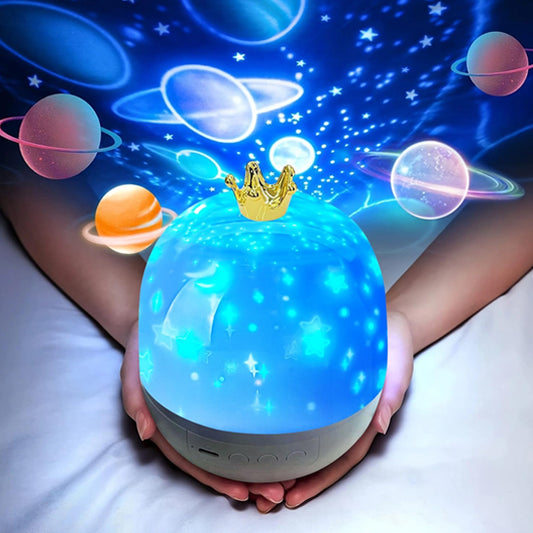 veilleuse bébé projection plafond avec couronne