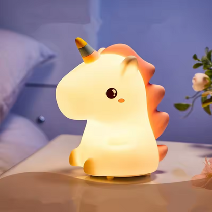 VEILLEUSE ENFANT | MAYA : LICORNE MAGIQUE EN SILICONE DOUX