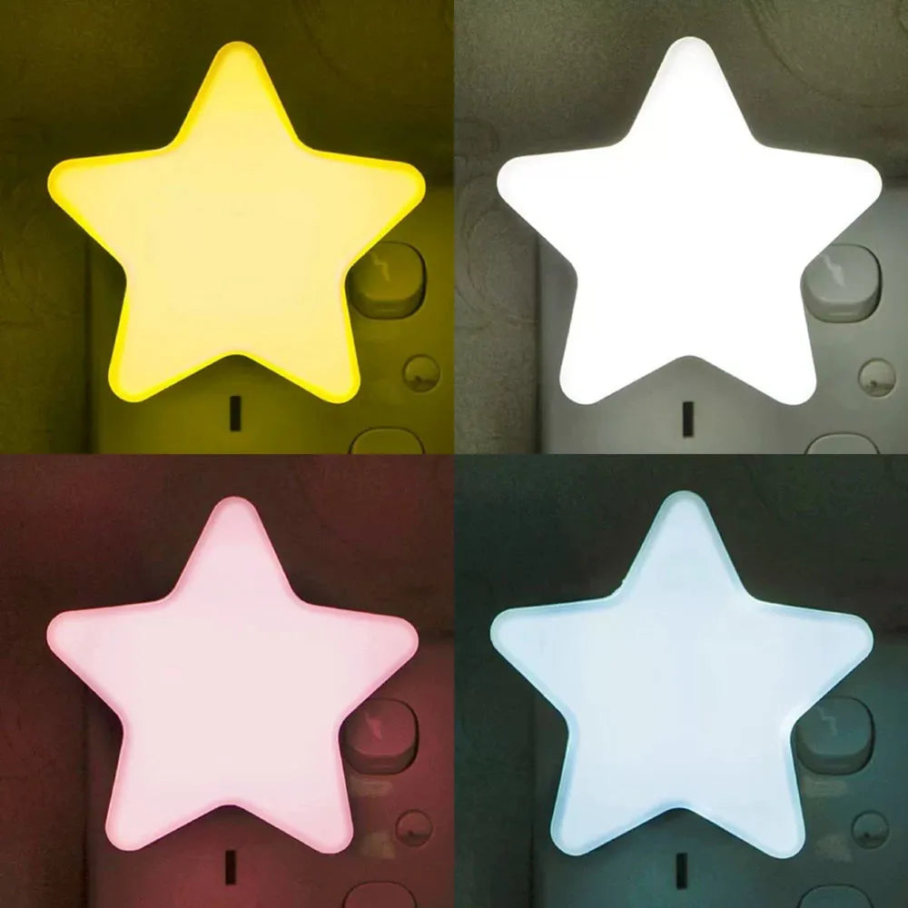 la veilleuse prise avec quatre couleurs est mise en avant 