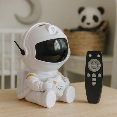 la veilleuse projection est résentè avec sa télécommande