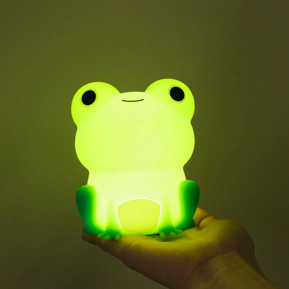 veilleuse en forme de grenouille verte